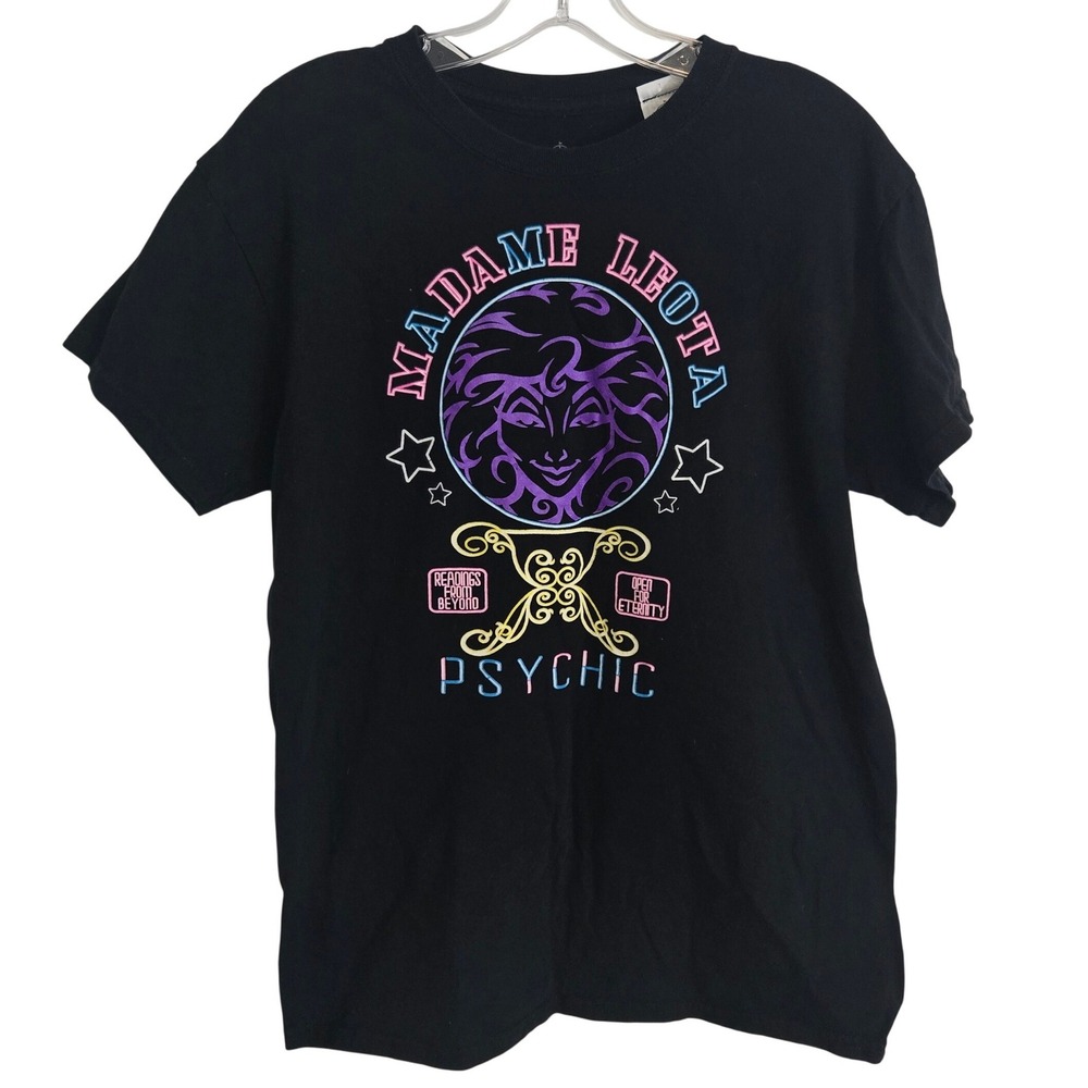 Disney Haunted Mansion Madame Leota Psychic‎ T-Shirt Men's Medium Black Graphic